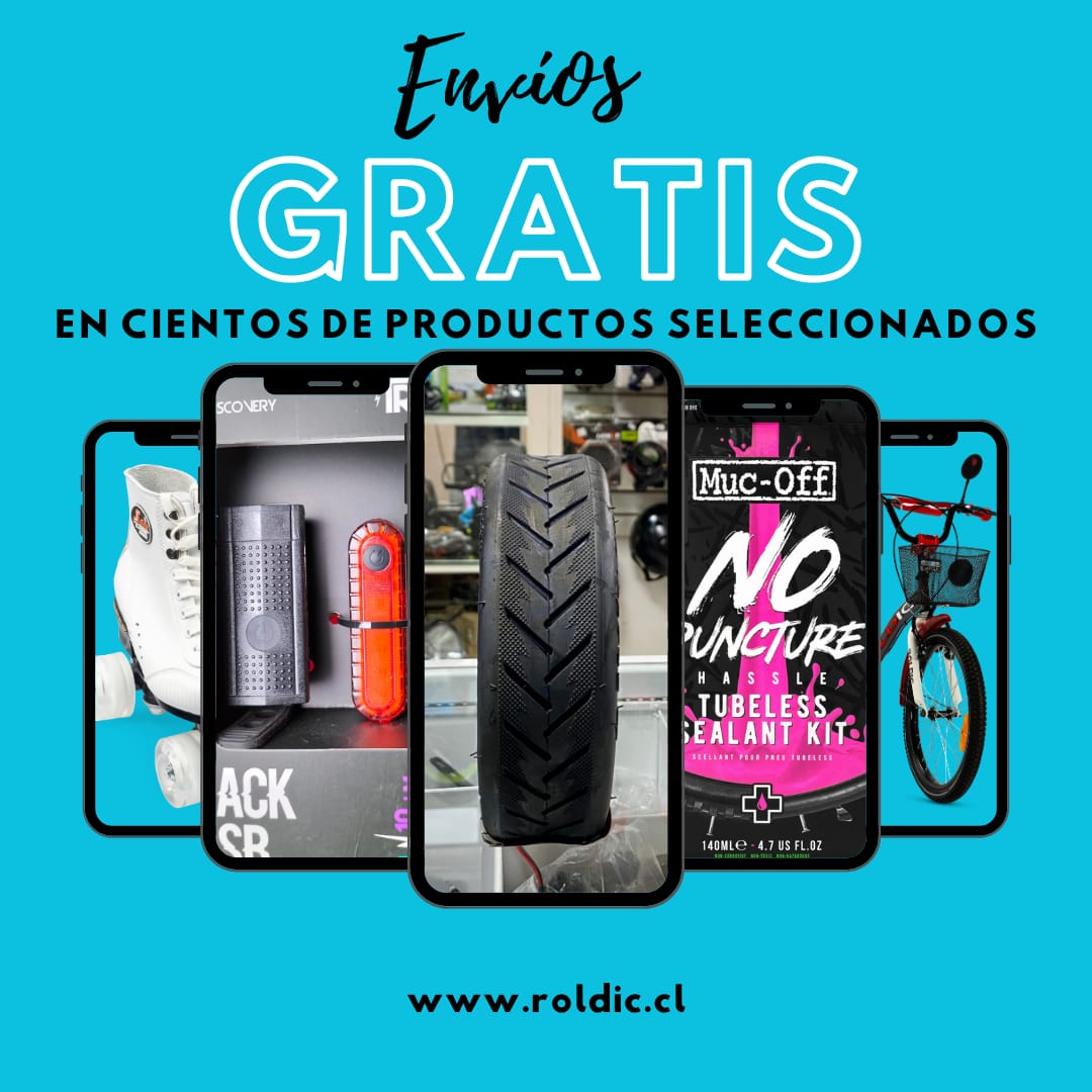 Promoción azul de Roldic con envío gratis en productos de ciclismo seleccionados